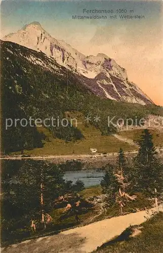 AK / Ansichtskarte Ferchensee Karwendel Wetterstein