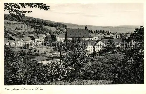 AK / Ansichtskarte Lamspringe Panorama Blick vom Heber Klosterkirche Kat. Lamspringe