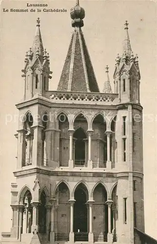 AK / Ansichtskarte Lausanne VD Kathedrale Turm Kat. Lausanne