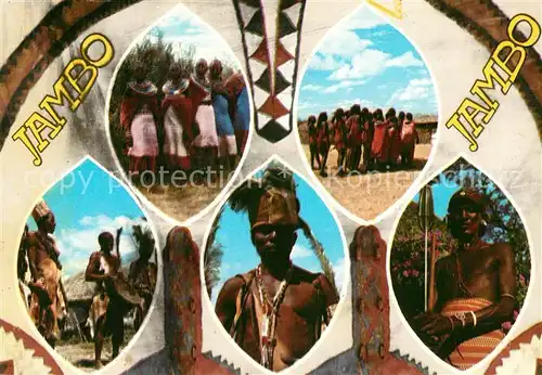 AK / Ansichtskarte Kenya Tribes Einwohner Kultur