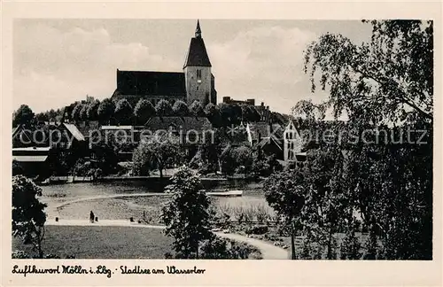 AK / Ansichtskarte Moelln Lauenburg Stadtsee am Wassertor Kat. Moelln