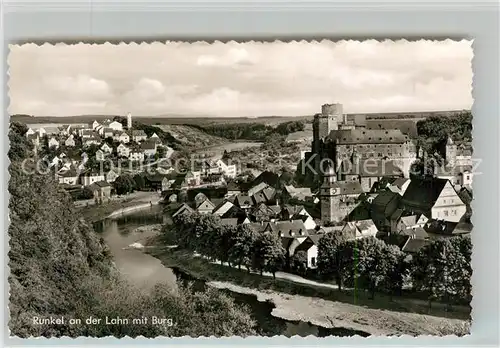 AK / Ansichtskarte Runkel Lahn Burg Panorama Kat. Runkel