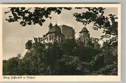 AK / Ansichtskarte Nassau Bad Burg Hohlenfels Kat. Nassau Lahn