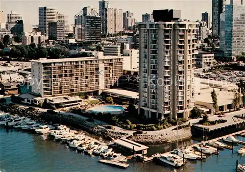 AK / Ansichtskarte Vancouver British Columbia Downtown Resort Hotel Bayshore Western Int. Hotels Stanley Park and Marina aerial view Kat. Vancouver