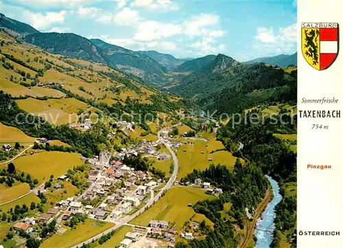 AK / Ansichtskarte Taxenbach Sommerfirsche Alpenpanorama Fliegeraufnahme Kat. Taxenbach