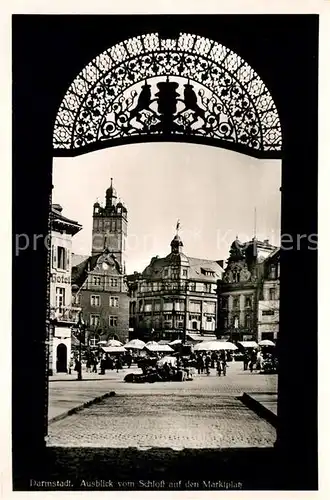 AK / Ansichtskarte Darmstadt Schloss Marktplatz Kat. Darmstadt