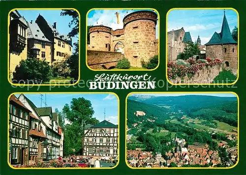 AK / Ansichtskarte Buedingen Hessen Schloss Marktplatz Panorama Kat. Buedingen