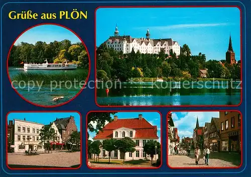Ploen See Stadtansichten Schloss Kat. Ploen