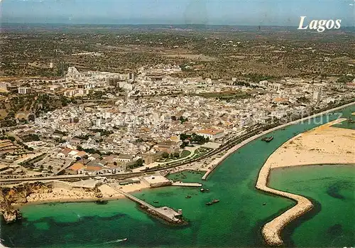 Lagos Faro Fliegeraufnahme Hafen Kat. Lagos