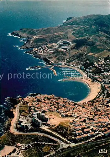 Banyuls sur Mer Fliegeraufnahme Hafen Kat. Banyuls sur Mer