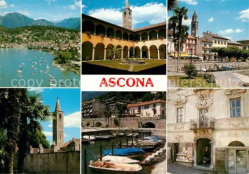 Ascona Lago Maggiore Bootsanlegestelle Kirche Kloster 