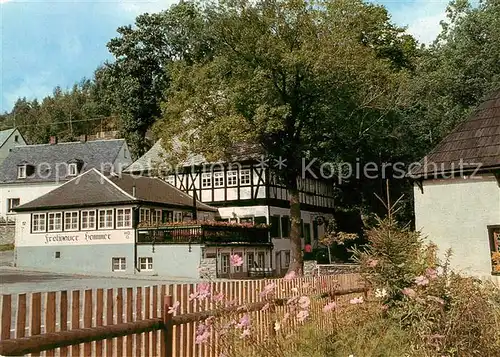 AK / Ansichtskarte Frohnau Annaberg Technisches Museum Frohnauer Hammer Herrenhaus HO Gaststaette Kat. Annaberg