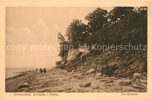 AK / Ansichtskarte Groemitz Ostseebad Am Strande Kat. Groemitz