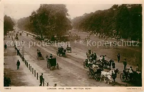 AK / Ansichtskarte London Hyde Park Rotten Row Kat. City of London