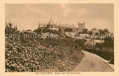 AK / Ansichtskarte Bad Bentheim Stadt und Schloss Ansicht Kat. Bad Bentheim