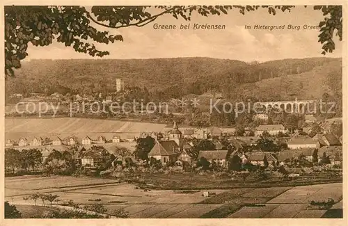 AK / Ansichtskarte Greene Kreiensen Panorama mit Viadukt und Burg Greene Kat. Kreiensen