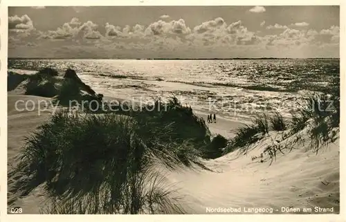 AK / Ansichtskarte Langeoog Nordseebad Duenen am Strand Kat. Langeoog