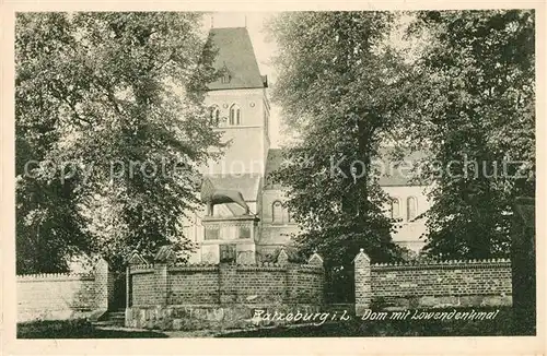 AK / Ansichtskarte Ratzeburg Dom mit Loewendenkmal Kat. Ratzeburg