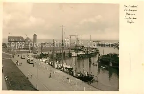 AK / Ansichtskarte Cuxhaven Duhnen Nordseebad Hafenpartie