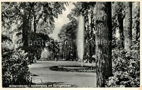 AK / Ansichtskarte Wilhelmshaven Adalbertplatz mit Springbrunnen Kat. Wilhelmshaven