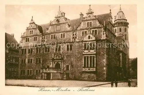 AK / Ansichtskarte Hann. Muenden Rathaus Kat. Hann. Muenden