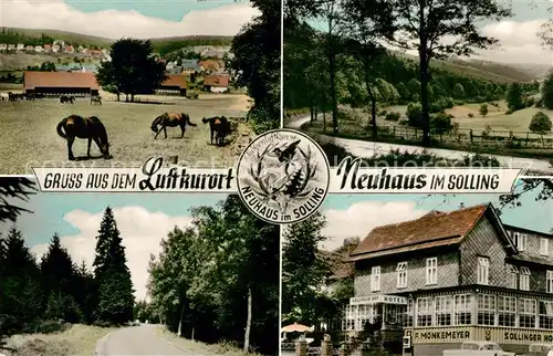 AK / Ansichtskarte Neuhaus Solling Panorama Teilansichten Hotel Sollinger Hof  Kat. Holzminden