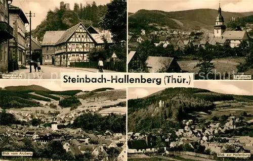 AK / Ansichtskarte Steinbach Bad Liebenstein Hallenberg Blick vom Arzberg Hauptstrasse Kat. Bad Liebenstein