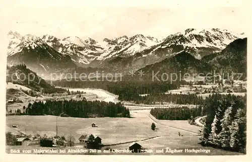 AK / Ansichtskarte Altstaedten Allgaeu Blick vom Malerwinkel