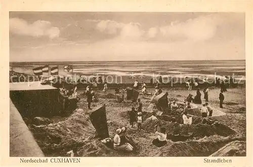 AK / Ansichtskarte Cuxhaven Nordseebad Strandleben Kat. Cuxhaven