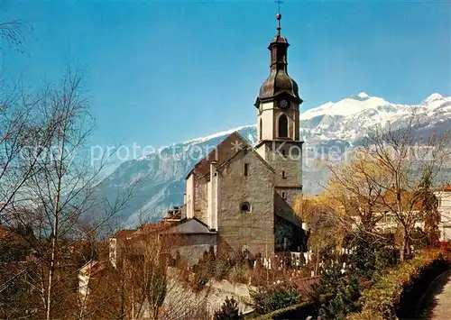 AK / Ansichtskarte Chur GR Kathedrale mit Calanda Kat. Chur