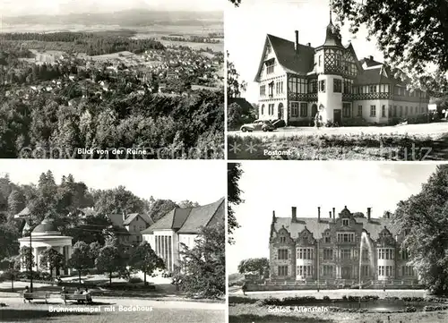 AK / Ansichtskarte Bad Liebenstein Blick von der Ruine Schloss Altenstein Brunnentempel Badehaus Postamt Kat. Bad Liebenstein