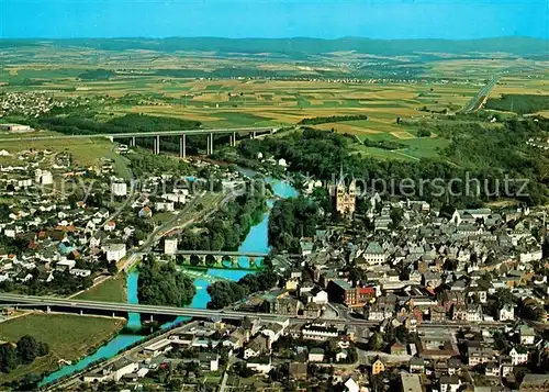 AK / Ansichtskarte Limburg Lahn Fliegeraufnahme Lahnpartie Bruecken Kat. Limburg a.d. Lahn