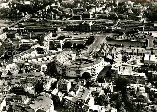 AK / Ansichtskarte Mulhouse Muehlhausen Fliegeraufnahme Batiment Annulaire Bahnhof Kat. Mulhouse