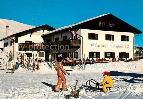 AK / Ansichtskarte Klobenstein Ritten Gasthaus Unterhorn am Rittnerhorn Wintersportplatz Alpen Kat. Renon Ritten Suedtirol