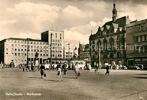 AK / Ansichtskarte Halle Saale Marktplatz Kat. Halle