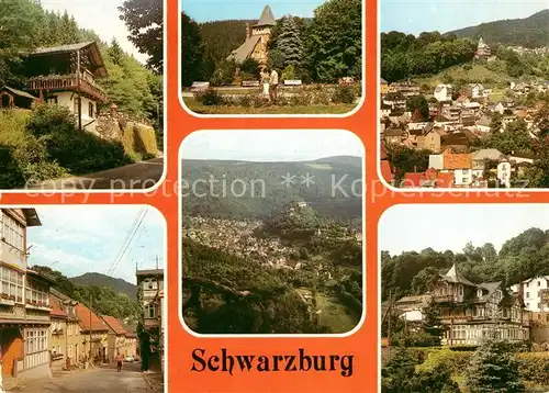 AK / Ansichtskarte Schwarzburg Thueringer Wald Schweizerhaus Park Ortsmotiv Trippstein Ferienheim VEB Baukombinat Leipzig Kat. Schwarzburg