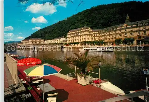 AK / Ansichtskarte Bad Ems Bootsanlage mit Kurviertel Kat. Bad Ems