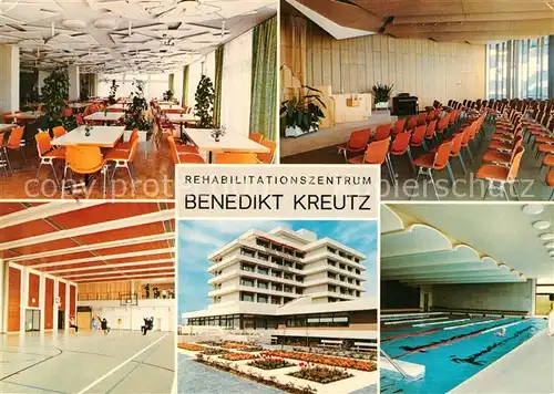 AK / Ansichtskarte Bad Krozingen Rehazentrum Benedikt Kreutz Speisesaal Sporthalle Veranstaltungsraum Hallenbad Kat. Bad Krozingen