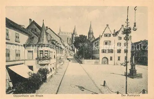 AK / Ansichtskarte Oppenheim Marktplatz Kat. Oppenheim Rhein