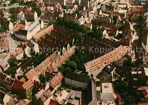 AK / Ansichtskarte Augsburg Fuggerei Fliegeraufnahme Kat. Augsburg