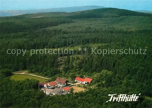 AK / Ansichtskarte Eckweiler Bad Sobernheim Restaurant Cafe Trifthuette Fliegeraufnahme