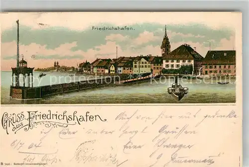 AK / Ansichtskarte Friedrichshafen Bodensee Panorama Kat. Friedrichshafen