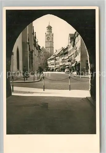 AK / Ansichtskarte Ravensburg Wuerttemberg Kirchstrasse Blaserturm Kat. Ravensburg