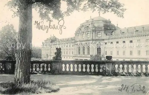 AK / Ansichtskarte Wuerzburg Residenz Hofgarten Terrasse Kat. Wuerzburg