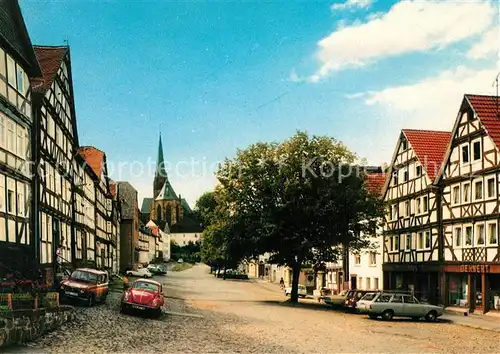 AK / Ansichtskarte Frankenberg Eder Untermarkt Liebfrauenkirche Kat. Frankenberg (Eder)