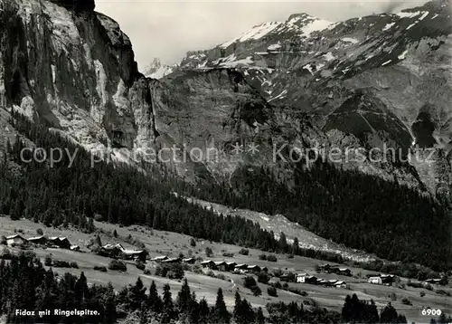 AK / Ansichtskarte Fidaz GR Fliegeraufnahme mit Ringelspitze Kat. Fidaz Flims