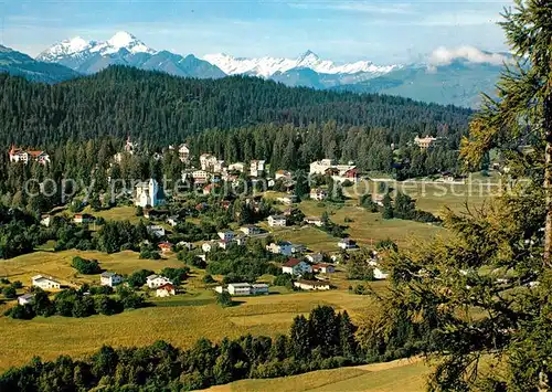 AK / Ansichtskarte Flims Waldhaus mit Piz Ault und Piz Terri Kat. Flims Waldhaus