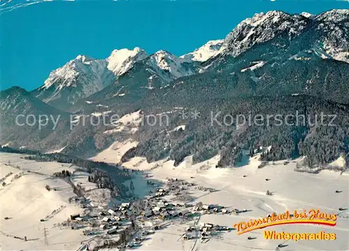 AK / Ansichtskarte Weissenbach Enns Fliegeraufnahme mit Dachsteingebirge Kat. Weissenbach an der Enns