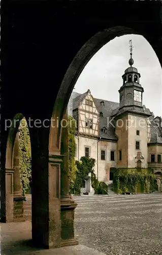 AK / Ansichtskarte Weilburg Schlosshof Glockenturm Kat. Weilburg Lahn