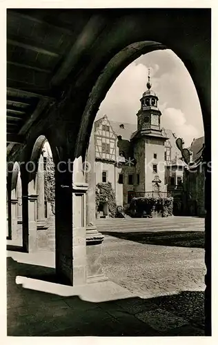 AK / Ansichtskarte Weilburg Schlosshof Glockenturm Kat. Weilburg Lahn